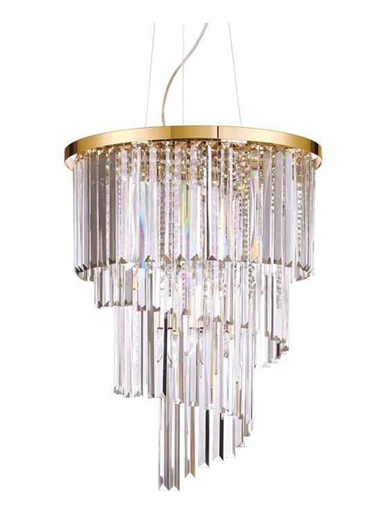 Ideal Lux Carlton suspension lamp in crystal