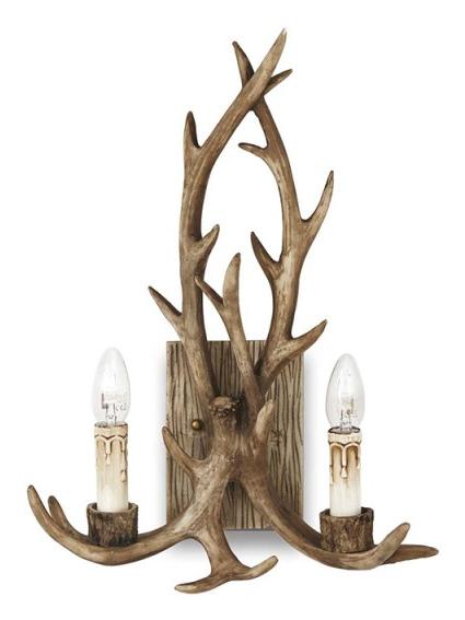 Ideal Lux Chalet Wall Lamp with Hand Painted Elements