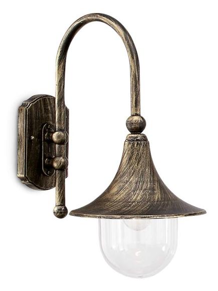 Ideal Lux Cima Bell-shaped Wall Lamp for Outdoor in Aluminum