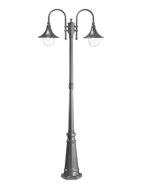 Ideal Lux Cima outdoor street lamp in aluminum