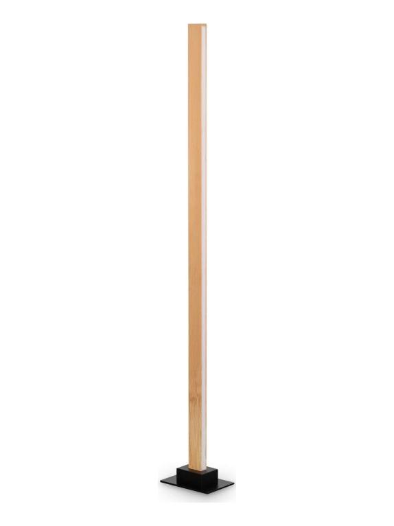 Ideal Lux Craft Dimmable LED Floor Lamp in Natural Wood