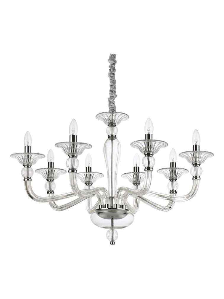 Ideal Lux Danieli suspension lamp in blown glass