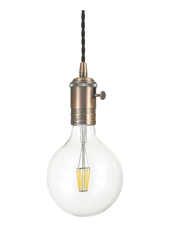 Ideal Lux Doc metal suspension lamp with switch