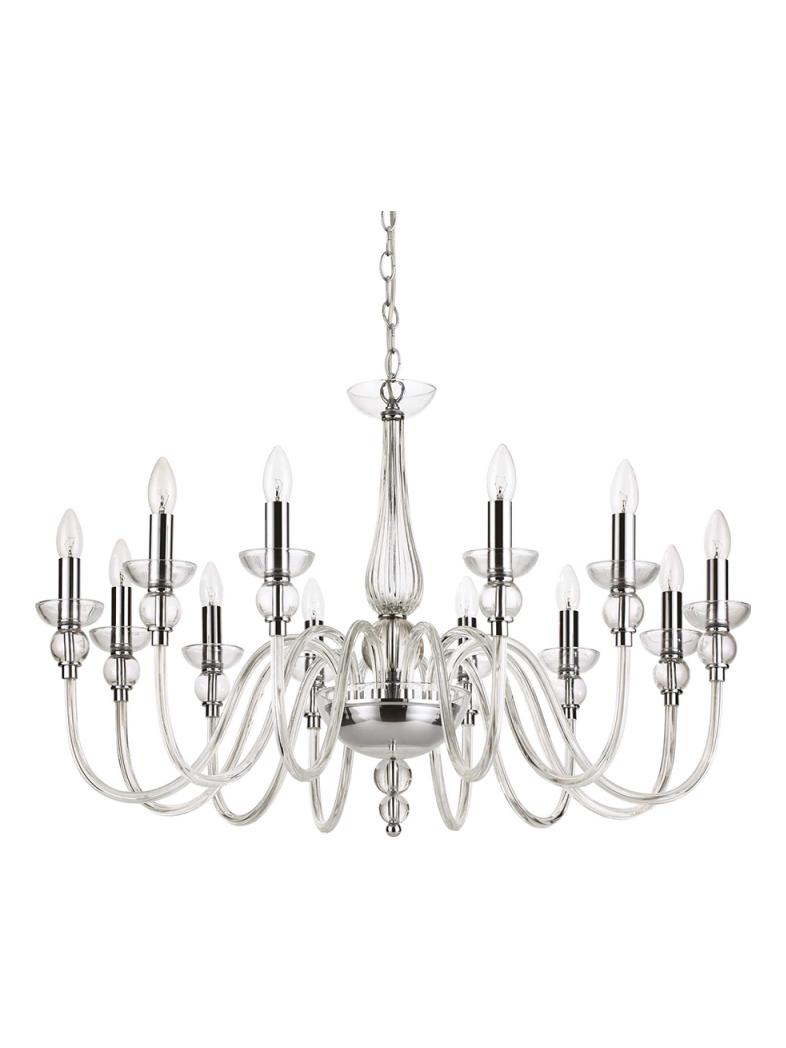 Ideal Lux Doge suspension lamp in blown glass