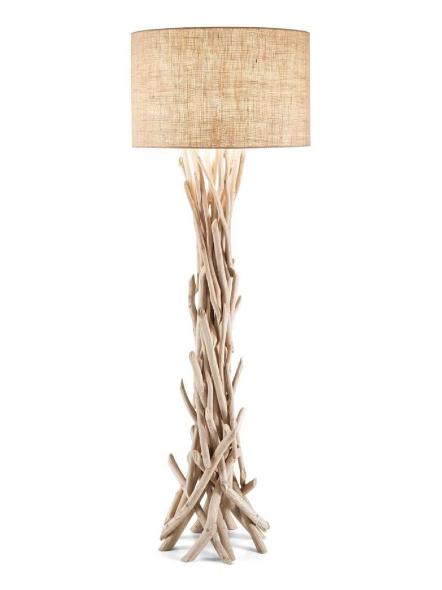 Ideal Lux Driftwood Floor Lamp with Natural Wood Branches