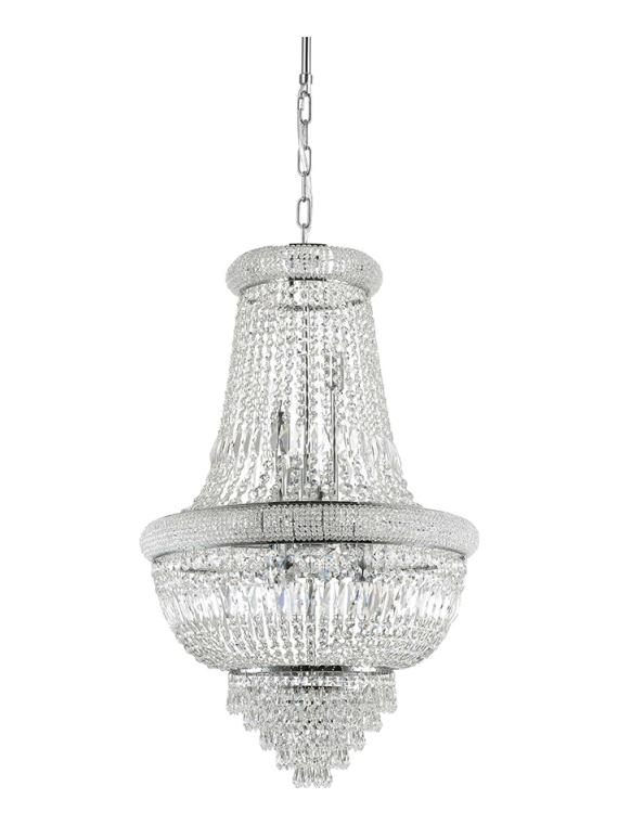 Ideal Lux Dubai suspension lamp in crystal