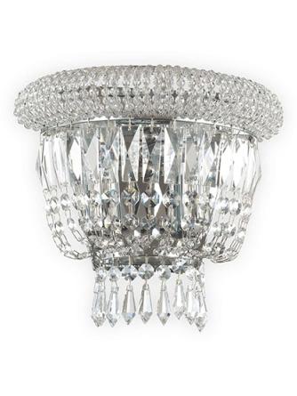 Ideal Lux Dubai wall lamp in crystal