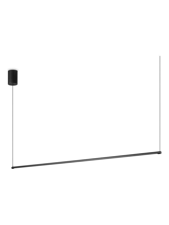 Ideal Lux Essence Minimal Horizontal Led Suspension Lamp in Aluminum