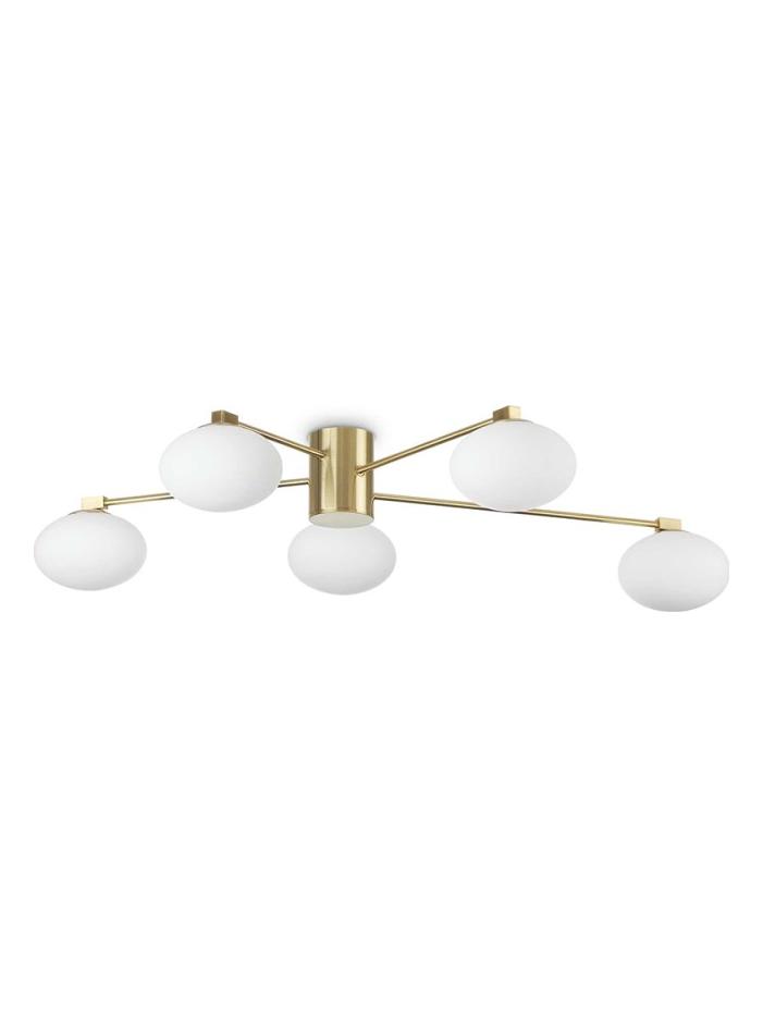 Ideal Lux Hermes Elegant Ceiling Lamp with Blown Glass Diffusers
