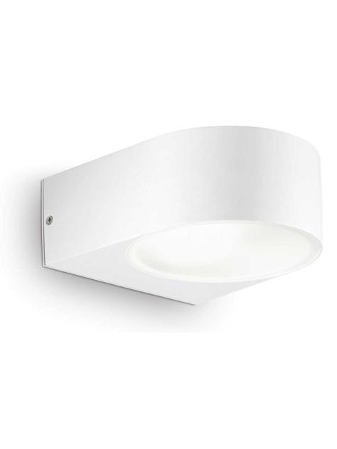 Ideal Lux Iko Semicircular Wall Lamp in Aluminum for Outdoor