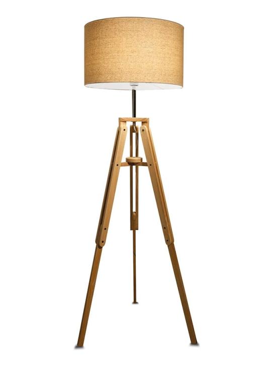 Ideal Lux Klimt floor lamp in wood