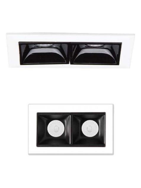 Ideal Lux Lika Trim Rectangular Recessed Ceiling Led Module with Frame
