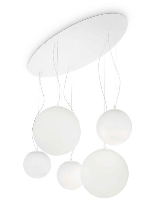 Ideal Lux Mapa Bianco SP5 suspension chandelier