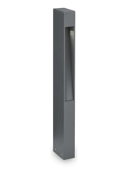 Ideal Lux Mercurio PT1 Anthracite Floor Bollard in Aluminum for Outdoor