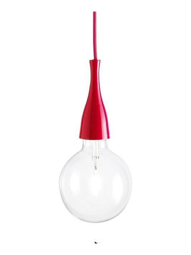 Ideal Lux Minimal LED SP1 Suspension Pendant Lamp Red