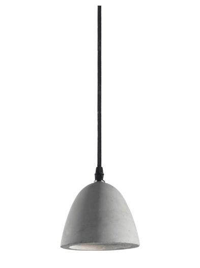 Ideal Lux Oil-4 Suspension Lamp in Cement with Adjustable Cable