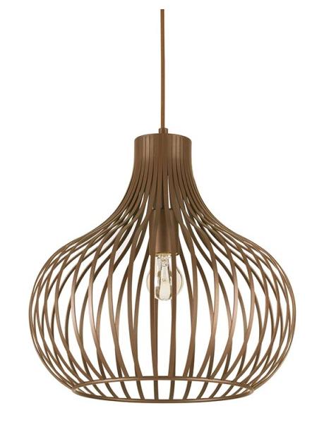 Ideal Lux Onion Suspension Lamp with Brown Metallic Effect