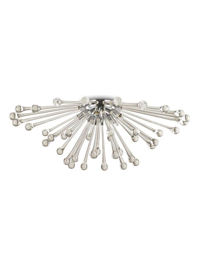 Ideal Lux Pauline Wall Ceiling Lamp with Handmade Glass Decorations