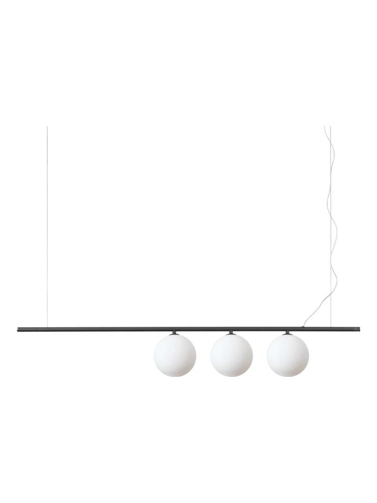 Ideal Lux Perline Linear Suspension Lamp with Spherical Diffusers