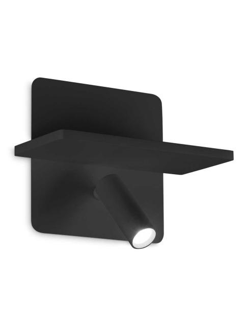 Ideal Lux Piano Led Wall Lamp with Shelf and Adjustable Projector