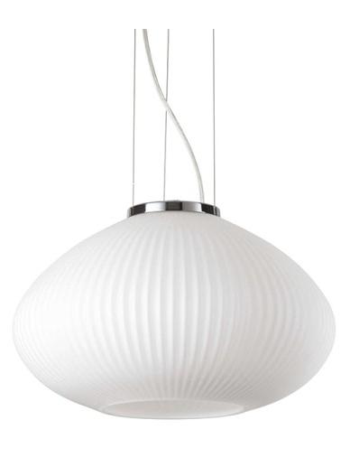 Ideal Lux Plissè suspension lamp in blown glass
