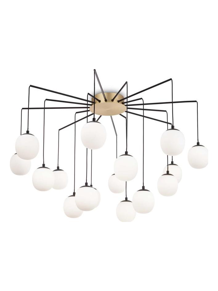Ideal Lux Rhapsody LED Suspension Lamp with Spherical Glass Diffusers