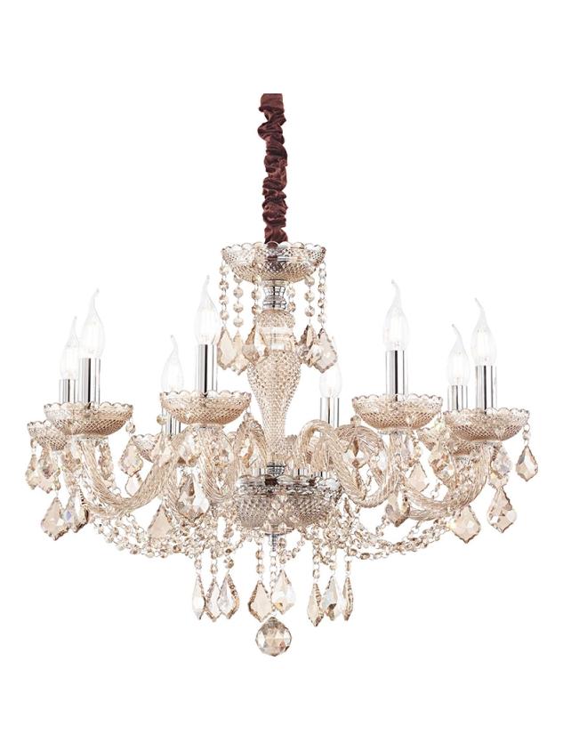 Ideal Lux Rose led suspension lamp in crystal