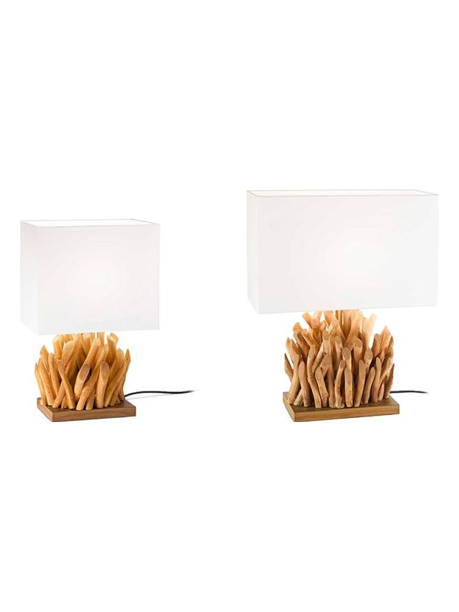Ideal Lux Snell wooden table lamp