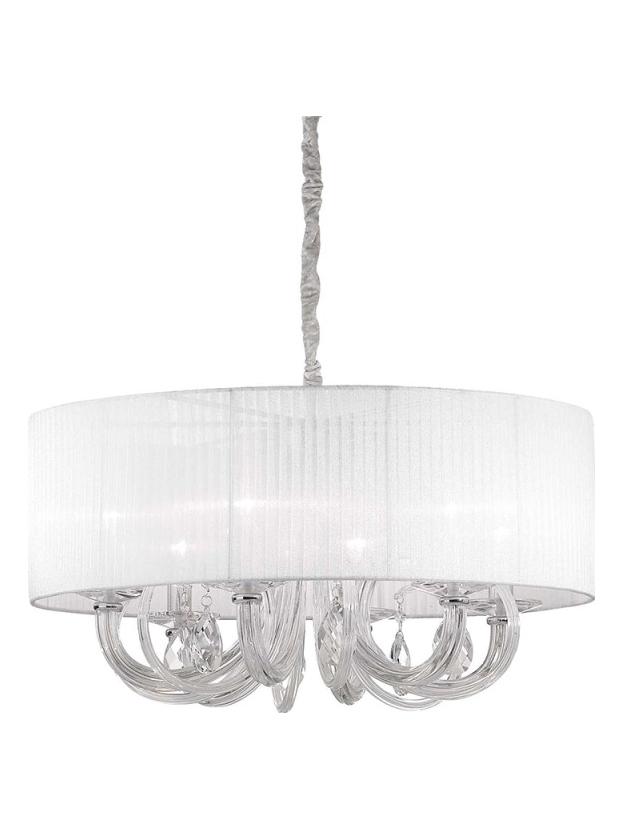 Ideal Lux Swan suspension lamp in blown glass