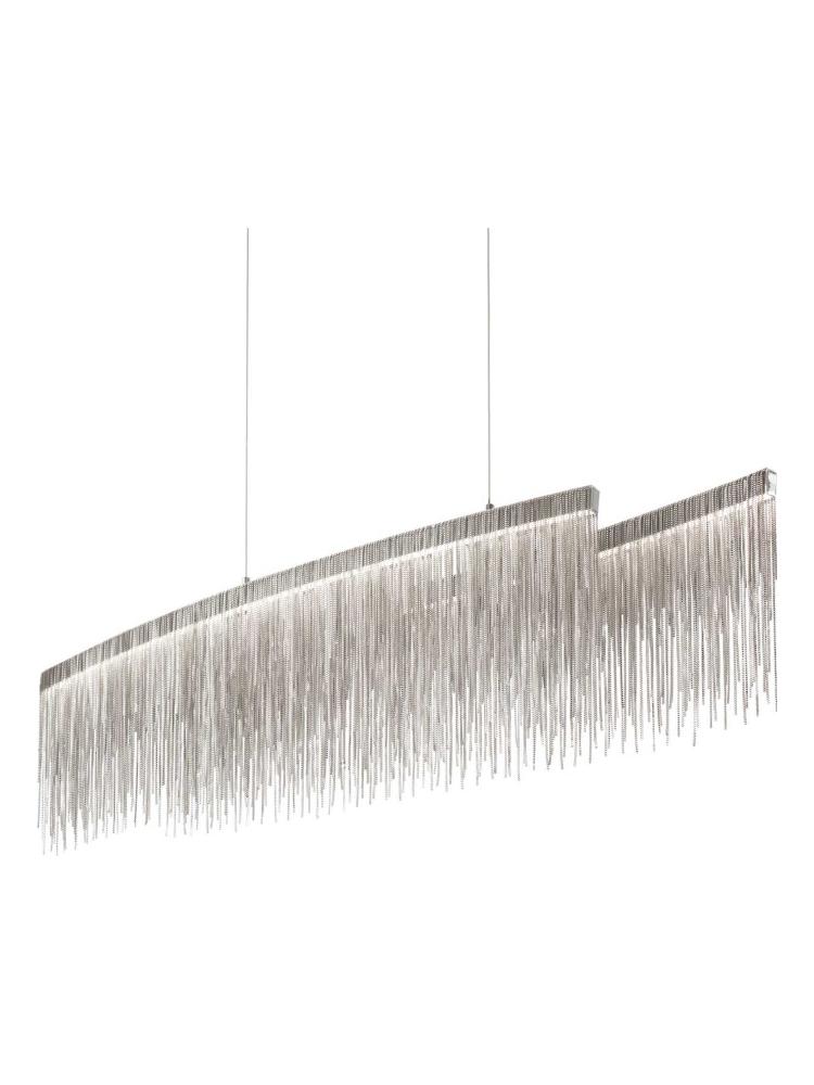 Ideal Lux Versus Double Linear LED Suspension Lamp with Chains