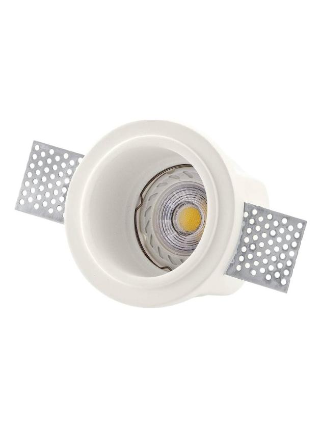 Isyluce GU10 Total Plaster Recessed ceiling downlight