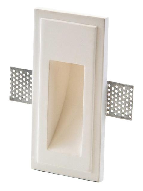 Isyluce rectangular GU10 plaster steplight