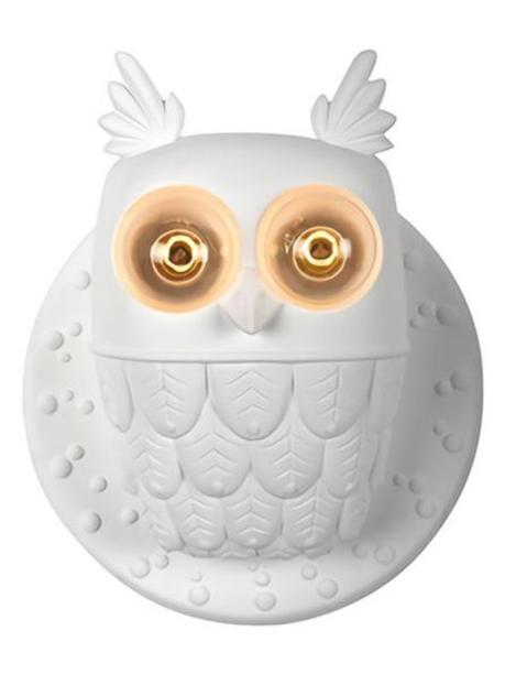 Ti Vedo owl-shaped wall lamp