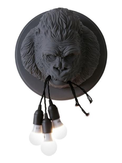 Ugo Rilla Lamp with Ceramic Sculpture