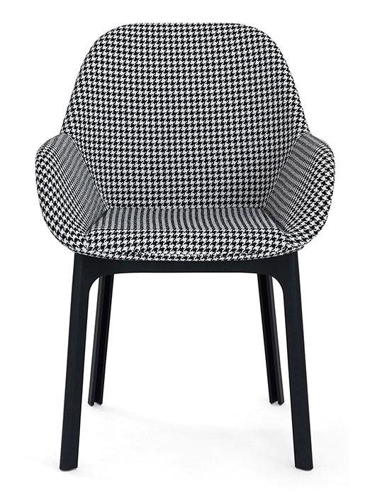 Clap Armchair - Black Structure / Black Pied de Poule
