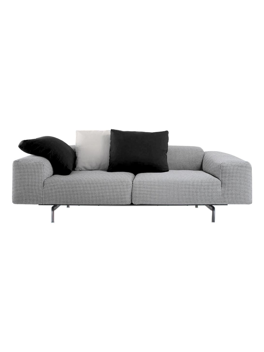 Largo 2-Seater Sofa - Black Pied de Poule