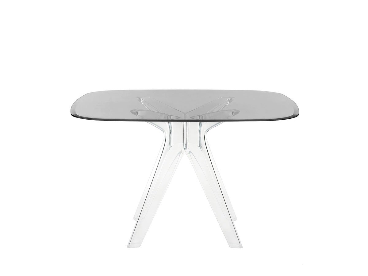 Sir Gio Square Table - Smoked / Transparent