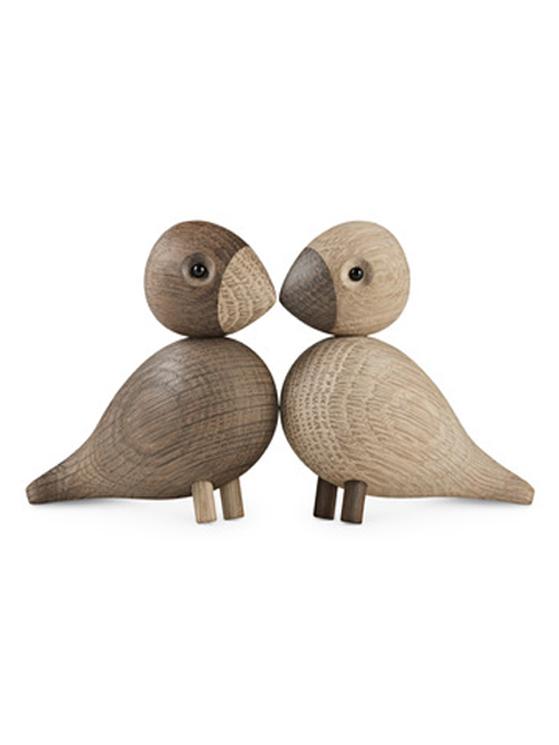 Lovebirds Oak/Smoked oak – Sculpture