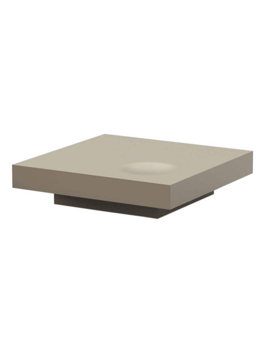 Plat Low Table - L. 120 cm Fixed Base/Sand Lacquer
