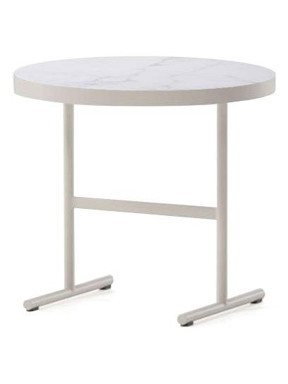 Boma Side Table Ø 61 cm - Chalk / White Marble 