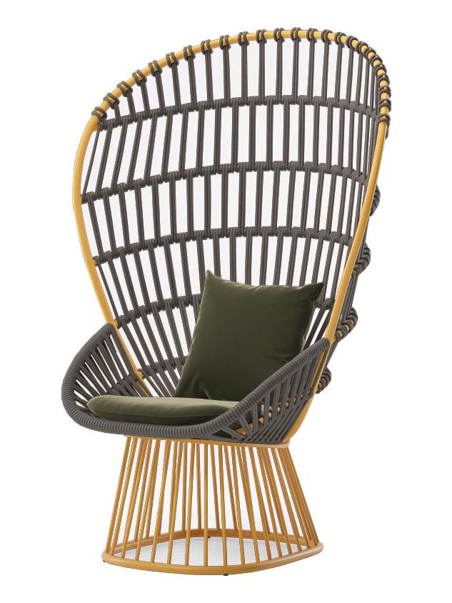 Cala Armchair Round Base - Curcum/Marengo/Cedar