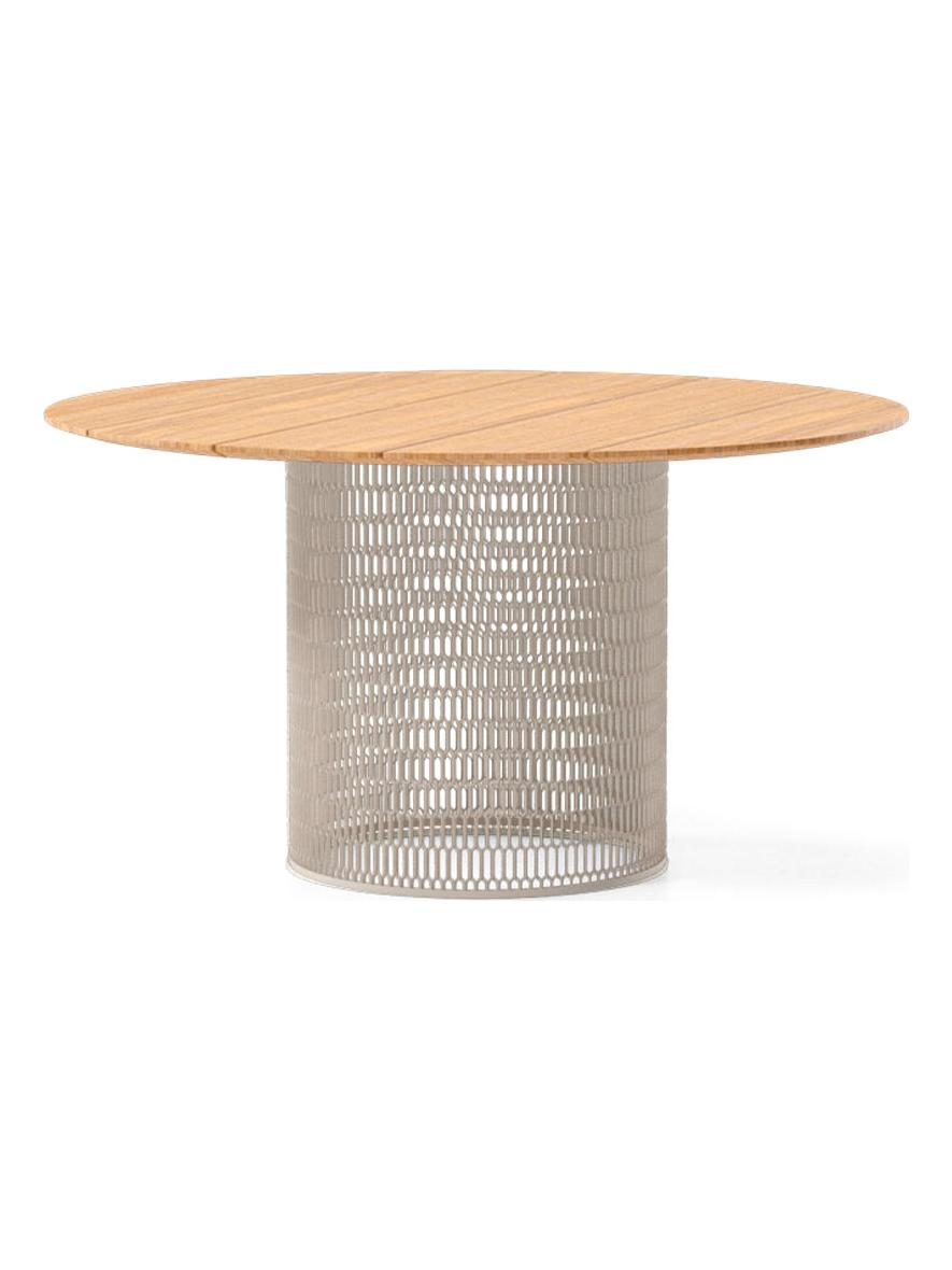 Mesh Table Ø135 KS1701600 - Top Teak - Base Aluminium Tuff