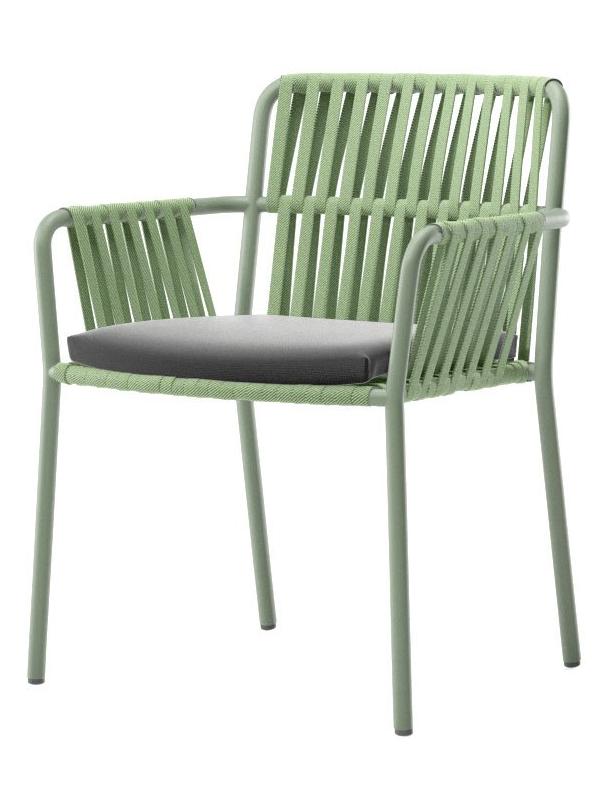 Net Dining Armchair - Foliar / 28C / 20L Peppercorn Lam