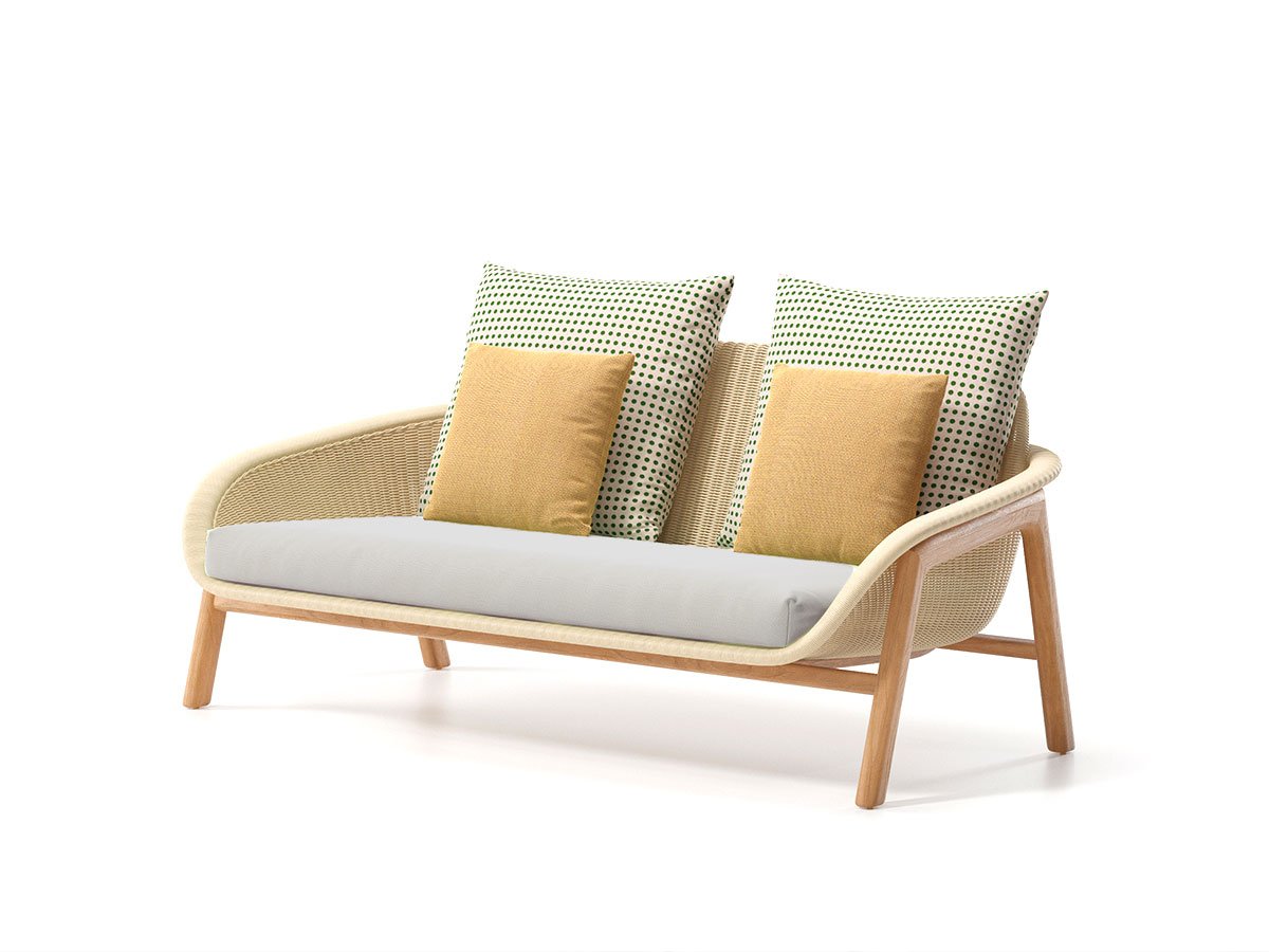 Vimini 2-Seater Outdoor Sofa - 291 Porousgrey