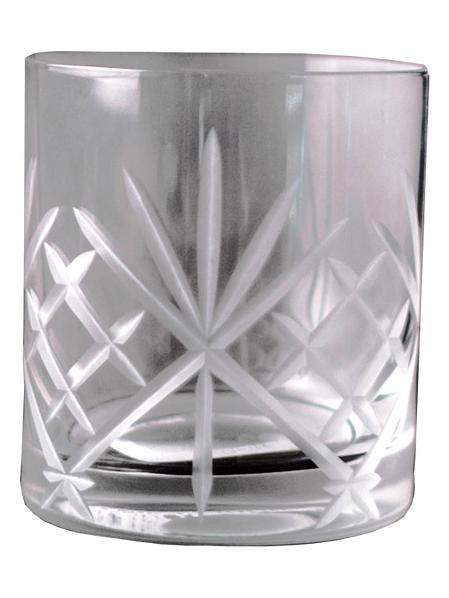 In/tagli Cut Glass Tumbler Sandblasted