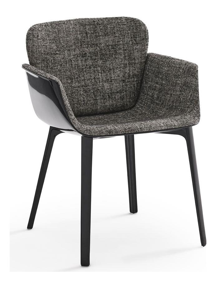 KN06 Chair - Black Base / Fabric Annelise 10 Graphite