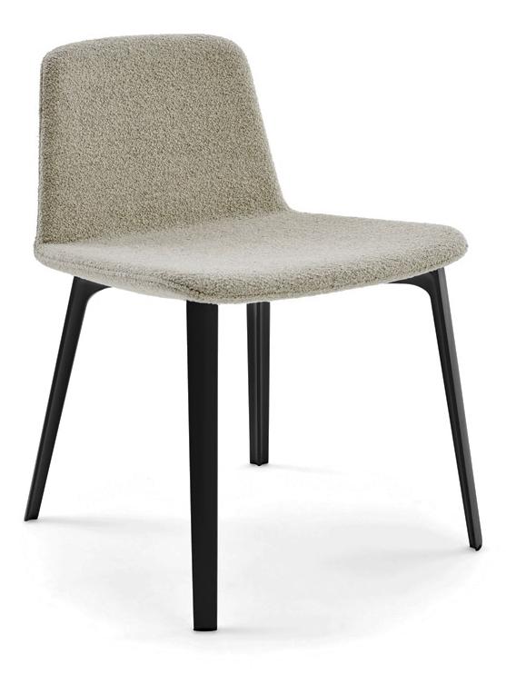 KN07 Armless Chair - Black/Harley 05HL 