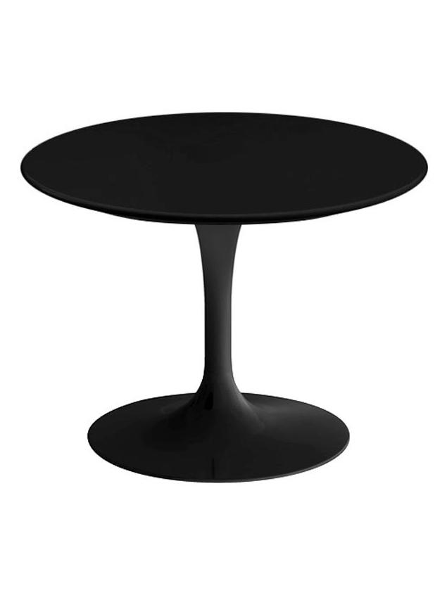 Saarinen Coffee Table Ø 51 - H.37 Laminate Black/Rilsan Black