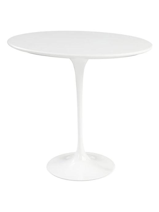 Saarinen Coffee Table Oval - White Laminate / White Rilsan