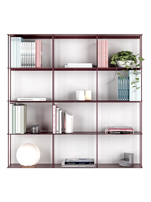 Krossing Bookcase - Dark Red/L. 100 cm